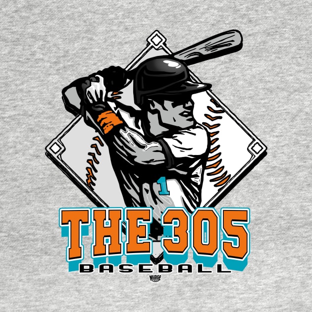 The 305 Forever Diamond Baseball by MudgeSportswear